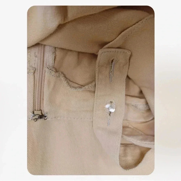 💥HOST PICK💥 Amuse Society Wide Leg Tan  Overalls Jumpsuit Size Small - Picture 9 of 12